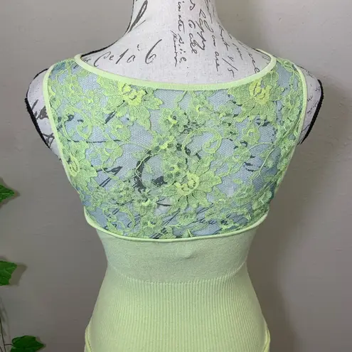 Roberto Cavalli Class Neon Green Lace Dress 🐣