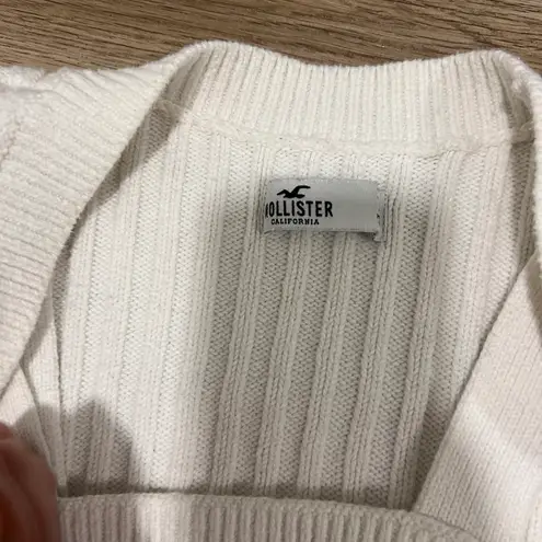 Hollister White Knit Tank & Cardigan Sweater Set