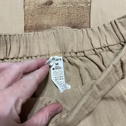 Halara BUNDLE 2 Women's High Waisted Wide Leg Flowy Pants Sz M Linen Feel Casual