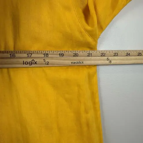 Lake Gauze Caftan Muslin Lounge Dress Yellow Large Boho Lagenlook Coastal Travel