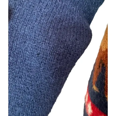 Charter Club Vintage 1990s Noah's Ark wool sweater cardigan by size Large