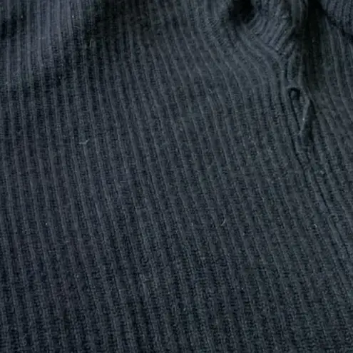 Armani Collezioni Shawl Waterfall Cardigan 12 Dark Academia Ribbed Knit Drape