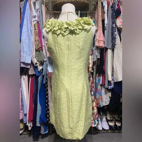 London Times Pistachio Light Green Dress