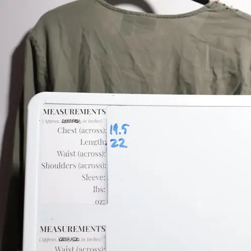 Mountain Lake Forest Fairy Green Linen Blend Beaded Top V Neck 3/4 Long Sleeve Boho Woodsy L