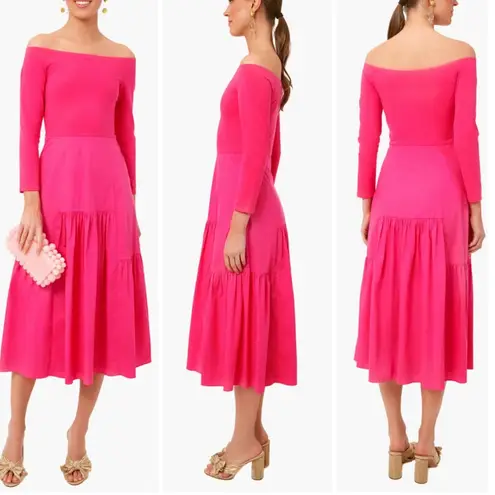 Tuckernuck x Cameran Eubanks Wimberly Camellia Pink Marissa Midi Dress