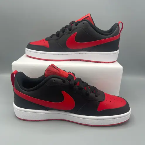 Nike Court Borough Low 2 Big Kids' Shoes/color Black/White/University Red