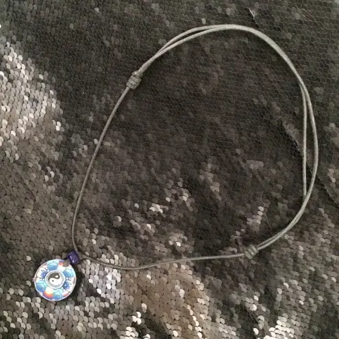 Yin Yang Fimo Adjustable Necklace