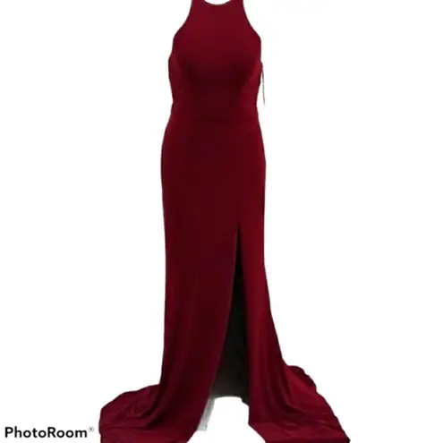 Faviana New! 7976 Halter Neck Jersey Trumpet Dress