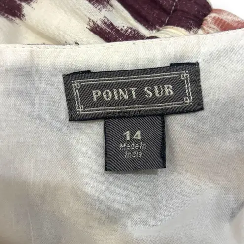 Point Sur J.Crew Cream Multi Color Pom Pom Tiered Midi Dress