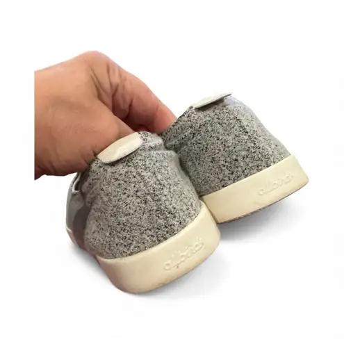 Allbirds Gray White Slip-On Women’s Merino Wool Lounger Shoes Size 9