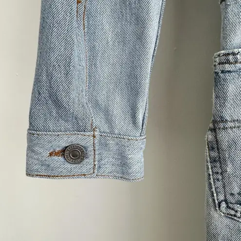 RE/DONE X Levis Jumpsuit Womens XS Denim Flared Distressed Indigo Reconstructed