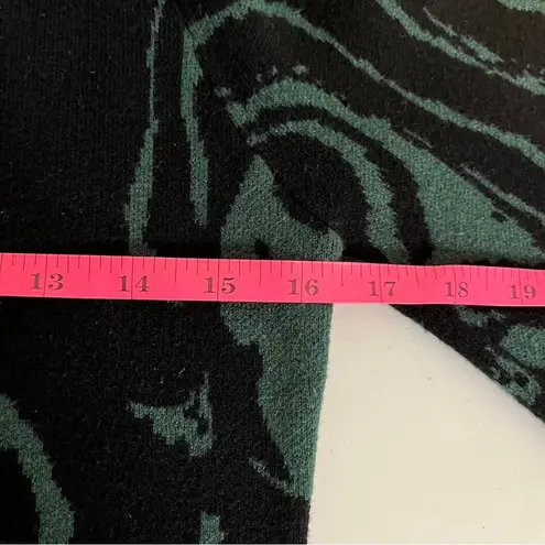 Lucy Paris Green Black Balloon Sleeve Mini Short Sweater Long Sleeve Dress Small