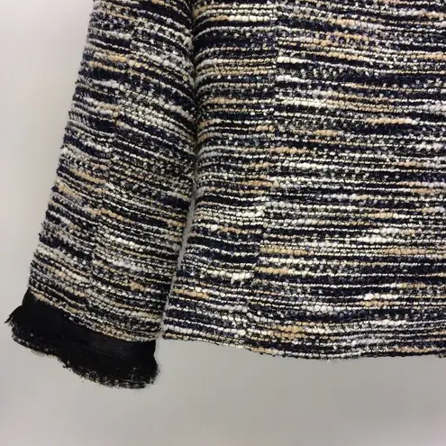 I.N.C. International Concepts Nubby Tweed Short Jacket w/Net Fringe Trim