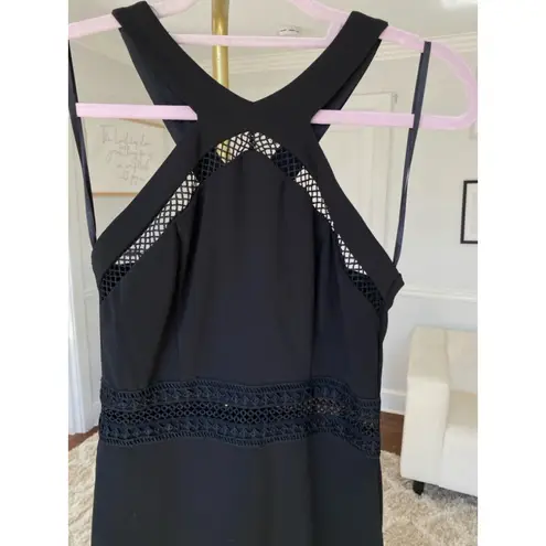 PremierAmour Lace Dress Office Siren Retro Elegance Summer Boho Date Prom Event Black Size 2