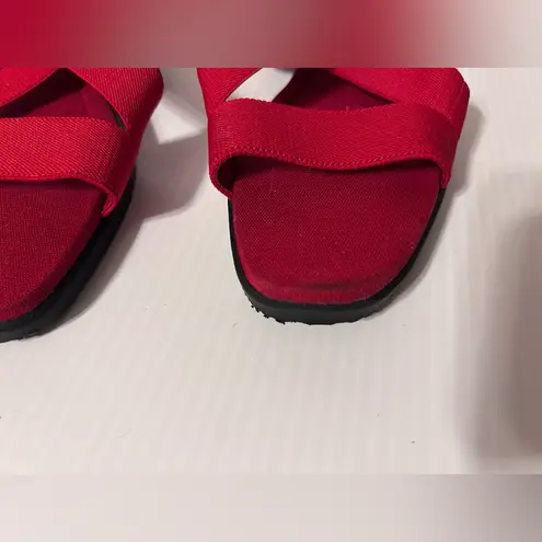 Easy Spirit red strap sandals women size 8 B