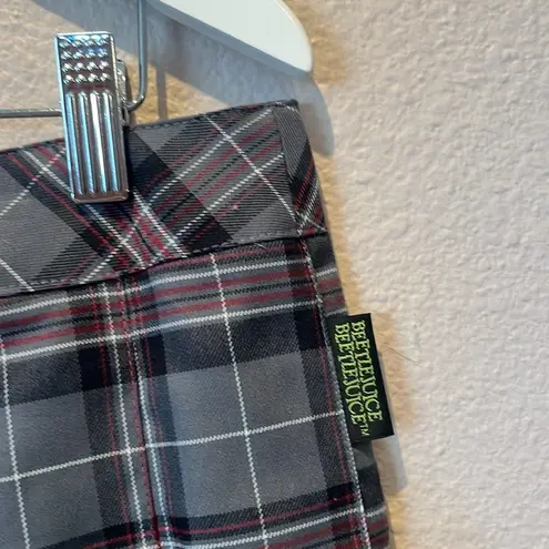 New Beetlejuice Astrid Plaid Skirt Size XXL NWT Gray
