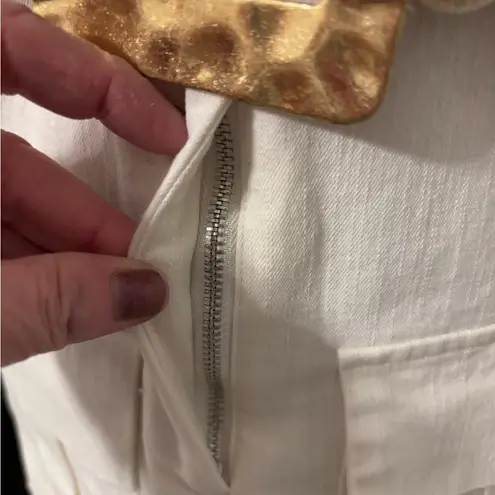 Pastels Brand Cream color Romper as skort (shorts under skirt) *Includes Belt. White