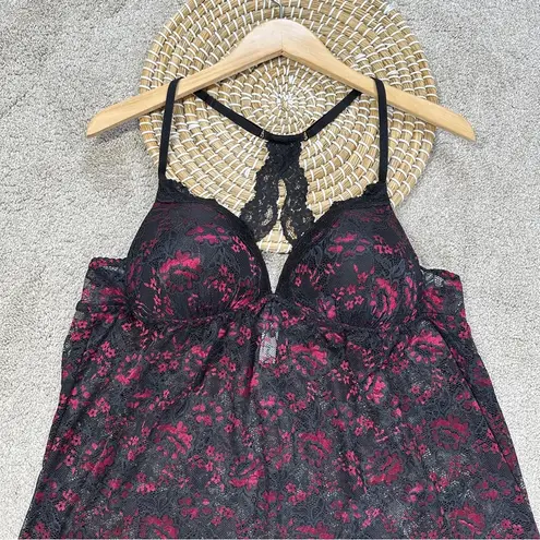 Lilac+London Women’s Lace Babydoll Chemise Lingerie V