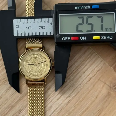 Hamilton U.S. Congress Super Rare Vintage Ladies Watch Congress Motif Dial Gold