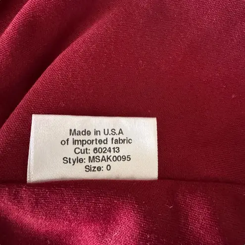 Katie May - Mary Kate Gown in Bordeaux Strapless Backless Formal Dress Sz 0