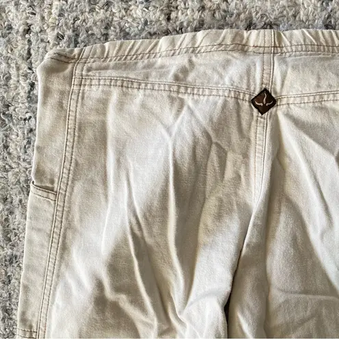 prAna • wide leg cream capris• Size M