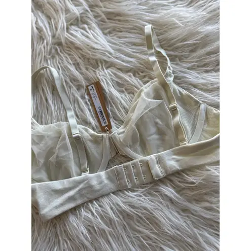 SKIMS Cotton Jersey T-shirt Bra Bone Size 34D