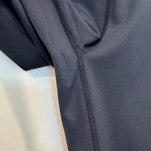 PE Nation High Rise Logo 7/8 Athletic Workout Leggings Gym Pant Activewear Small Black