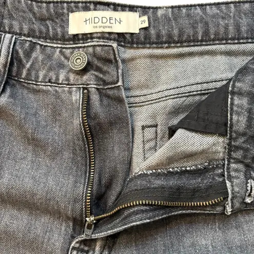 HIDDEN JEANS Logan High Waist Ankle Wide Leg
Dad Jeans, Sz 29 Black