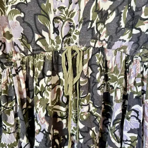 Free People  Babydoll Dress Beaded Neck Western Paisley - Size: XS