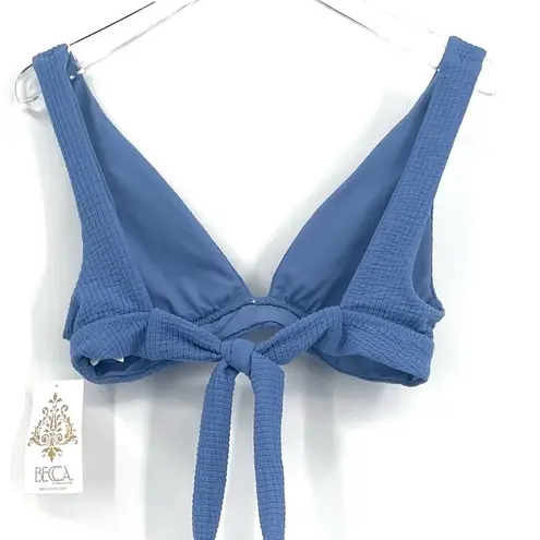 Becca  Pucker Up Bikini Top in Mist Size Small  NWT