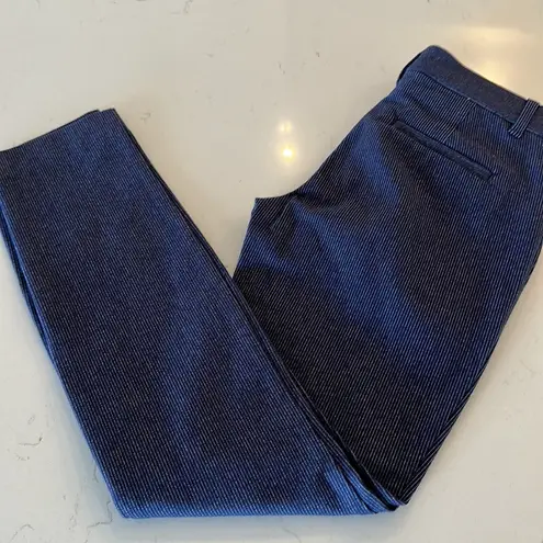 Gap  Pants Navy Blue Striped Skinny Ankle Chino Dress Pants Size 00