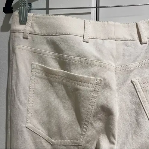 Akris White Silk / Cotton Jean Pant