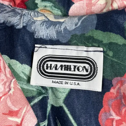 Hamilton Floral Tapestry Blazer Womens M Multicolor Cottagecore Vintage USA Blue Size M