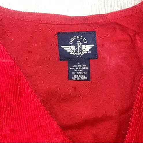 Docker’s Vintage Corduroy Rust or Burnt Orange Vest L Size L