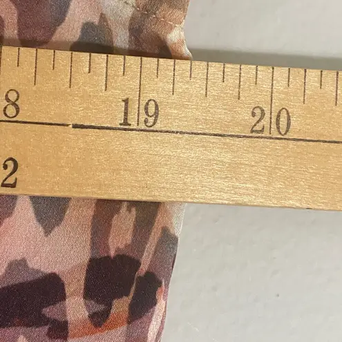 Guess by Marciano Marciano Guess Flux floral Leopard print long sleeve sheer button blouse Small - Image 11