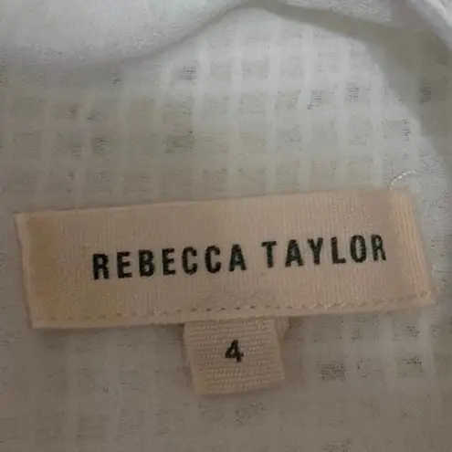 Rebecca Taylor White Floral Lace Sleeveless Halter Zipper Cami Crop Tank Top 4