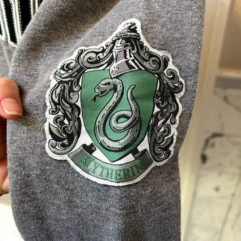 Harry Potter Slytherin Sweatshirt Size Small Gray Green Universal Studio Cosplay