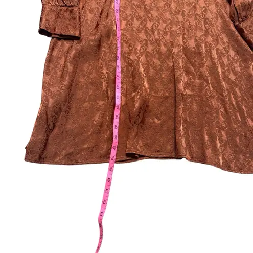 Scotch & Soda Maison Scotch Starwatcher Dress XL Orange Paisley Mini Long Sleeve