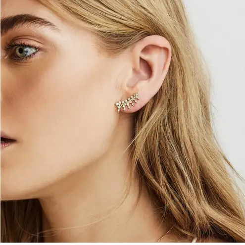 Kendra Scott NWT!  Laurie Ear Climbers Earrings in Silver (MSRP $80)