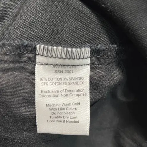 ATM Pants Womens 12 Black Stretch Minimal Capsule Classic Raw Hem Casual