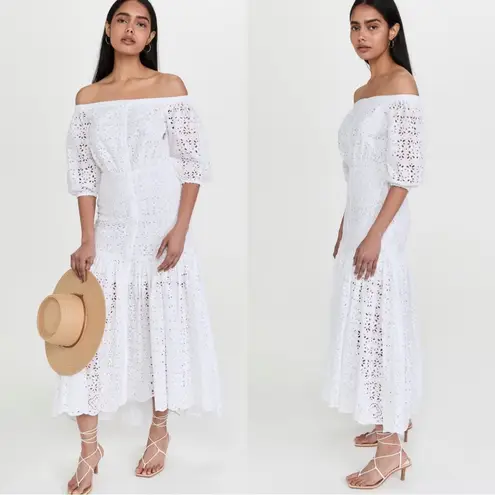 Veronica Beard NWT Cali White Eyelet Dress