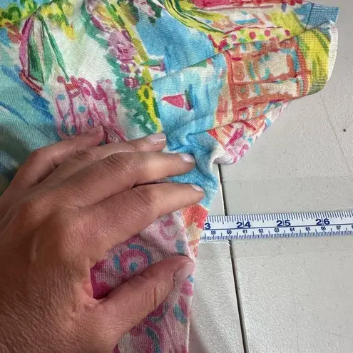 Talbots  Colorful Coastal City Lightweight Pullover SS Sweater Top Size 2X Boatin