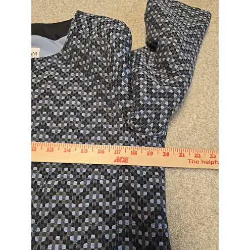 Armani Collezioni Women Jacquard Zig Zag Wool Blend Jacket Sz 10 Office Academia