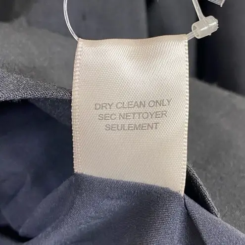 Rebecca Taylor Charcoal Grey Bow Accent Single Breasted Blazer Jacket Size 6