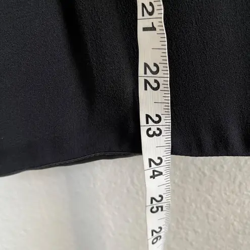 Giorgio Armani Womens Black Pleated Silk Knee Length Skirt Size 40 It