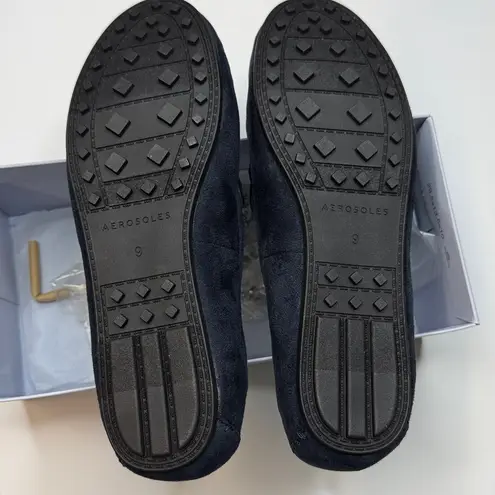 Aerosoles Women's Over Drive Driving Style Loafers- Size 9 W- Navy Blue