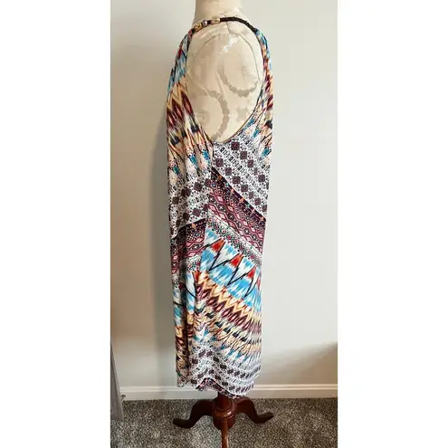 Westport 1962 Bohemian Geometric Print Halter Dress Large