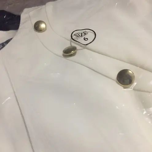 Sharagano NWT White Belted Cap Sleeve Sheath Dress