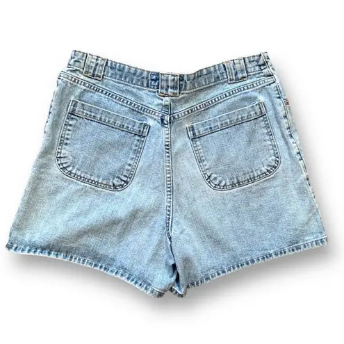 Vintage LA Blues Jean Shorts Baggy High Waisted Mom Style Medium Lightwash Denim Size 14