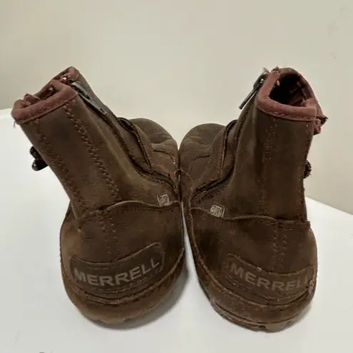 Merrell Haven Duo Leather Waterproof Boots Brown Size 6.5